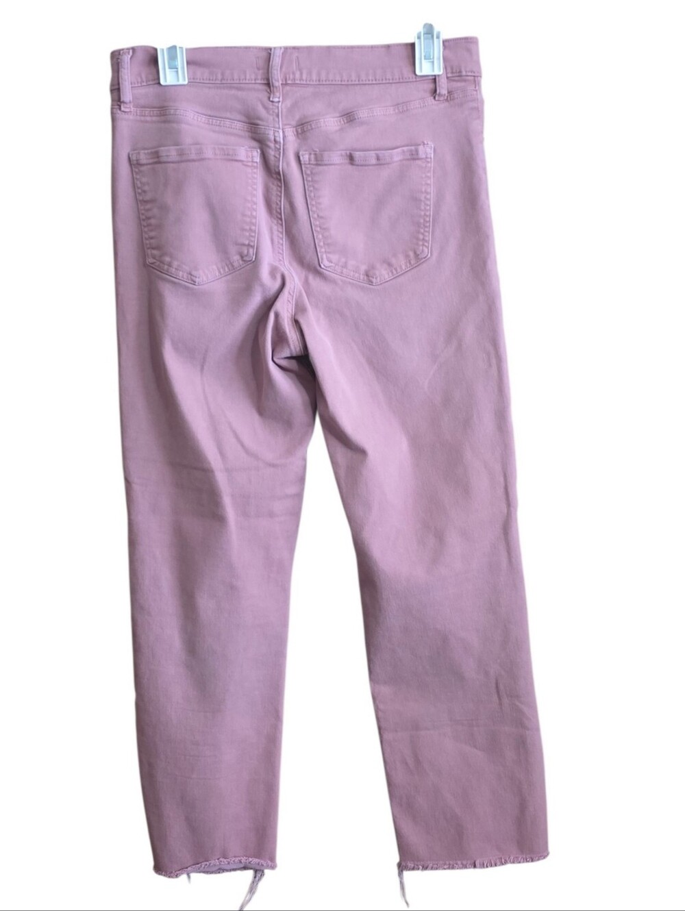 Express High Rise Straight Ankle Jeans Dusty Rose Size 8 - Picture 3 of 12